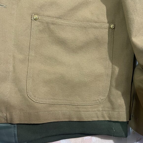Carhartt x Sacai Deconstructed Jacket Beige - Picture 8 of 13